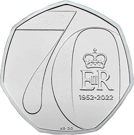 How much is the 2022 70 Years Platinum Jubilee 50p worth? Is it rare?