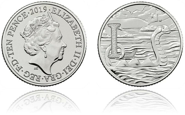 2019 L: Loch Ness Monster uncirculated 10p