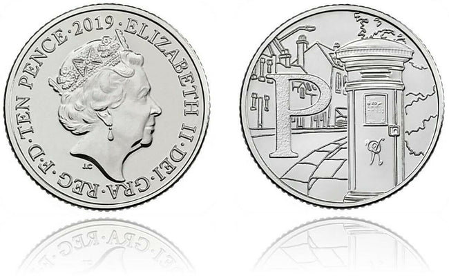 2019 P: Post Box uncirculated 10p