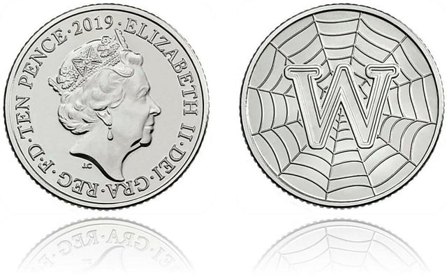 10p 2019 W World Wide Web A-Z 10p Circulated Coin - Copes Coins