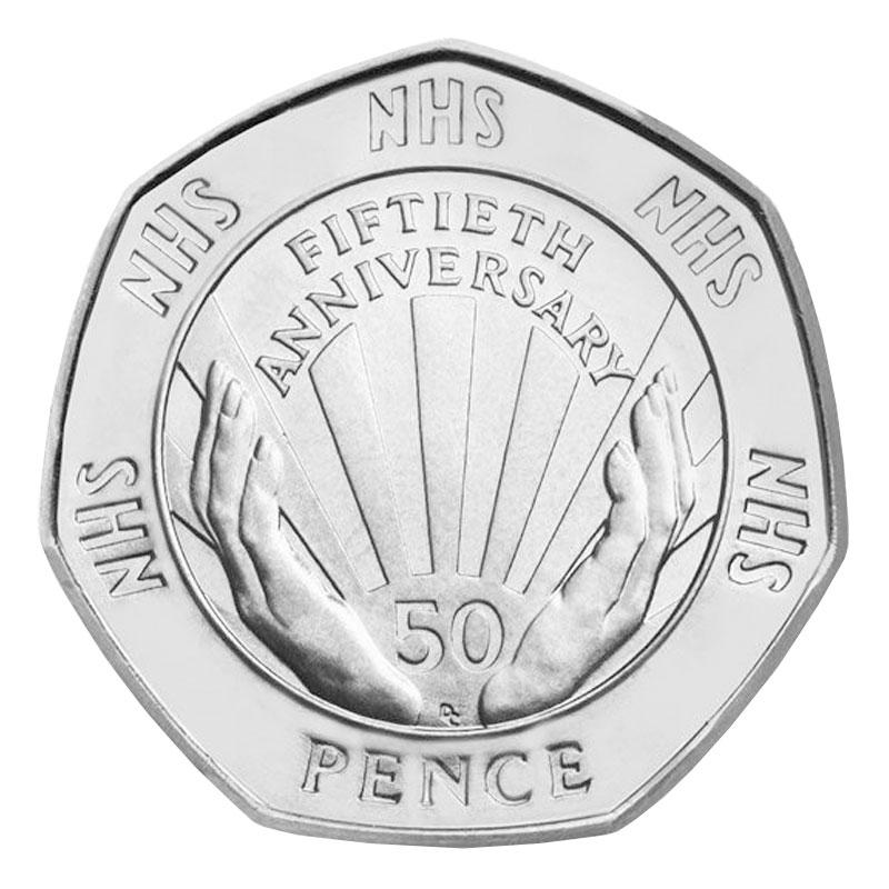 How much is the 1998 NHS 50p worth today? How rare is it?