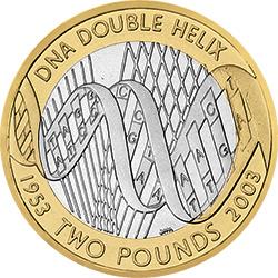 Is the 2003 DNA £2 rare? How much is it worth?
