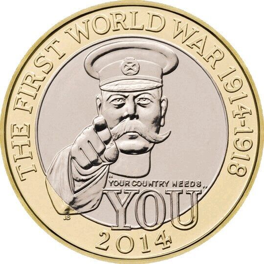 How much is the 2014 Kitchener First World War Outbreak £2 Coin worth? Is it rare?
