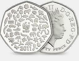 How rare is the 2011 WWF 50p coin? How much is it worth today?