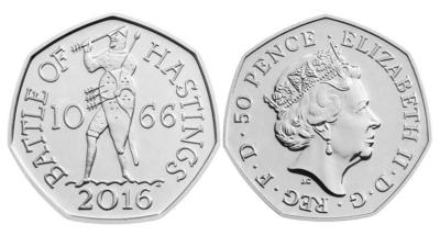 How rare is the 2016 Battle of Hastings 50p coin? How much is it worth?