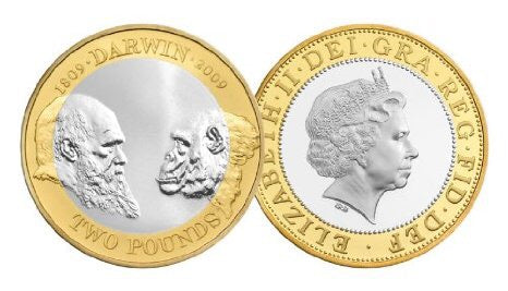 How much is the 2009 Charles Darwin £2 coin worth? How rare is it?
