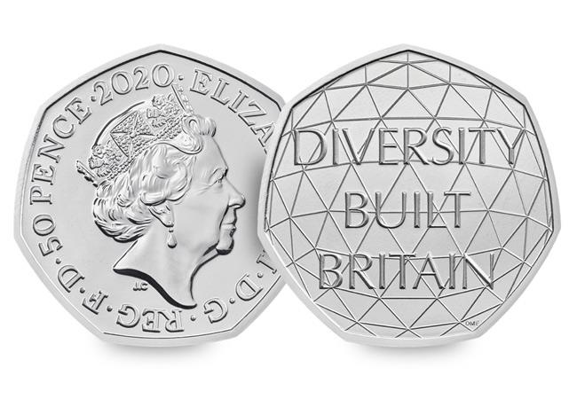 What does the 2020 Diversity 50p represent and how much is it worth?