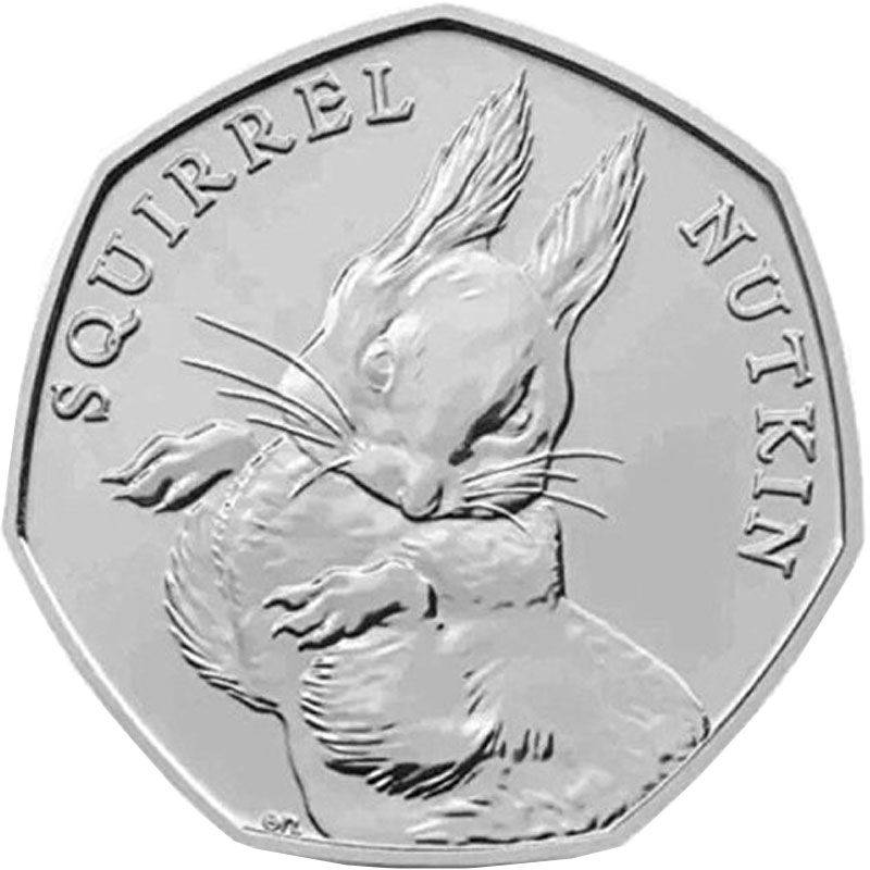 How much is The 2016 Squirrel Nutkin 50p worth? How rare is it?
