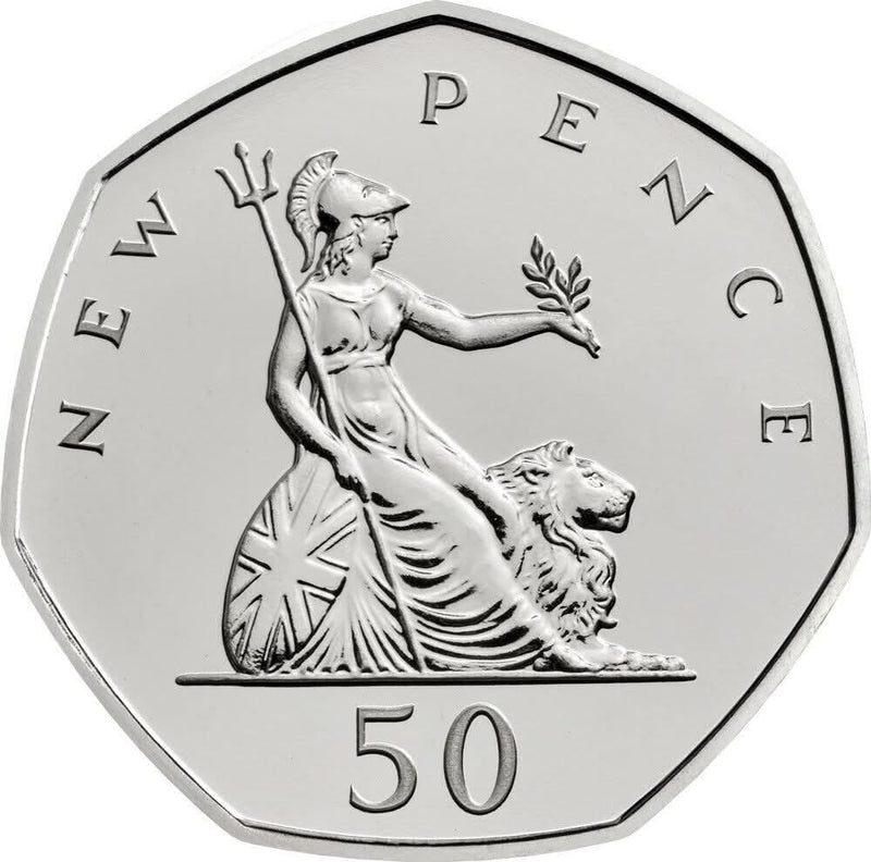 1985 Britannia 50p Circulated Coin - Copes Coins