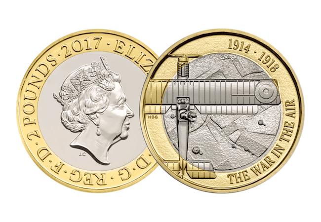 2017 Aviation £2 Uncirculated Coin - Copes Coins