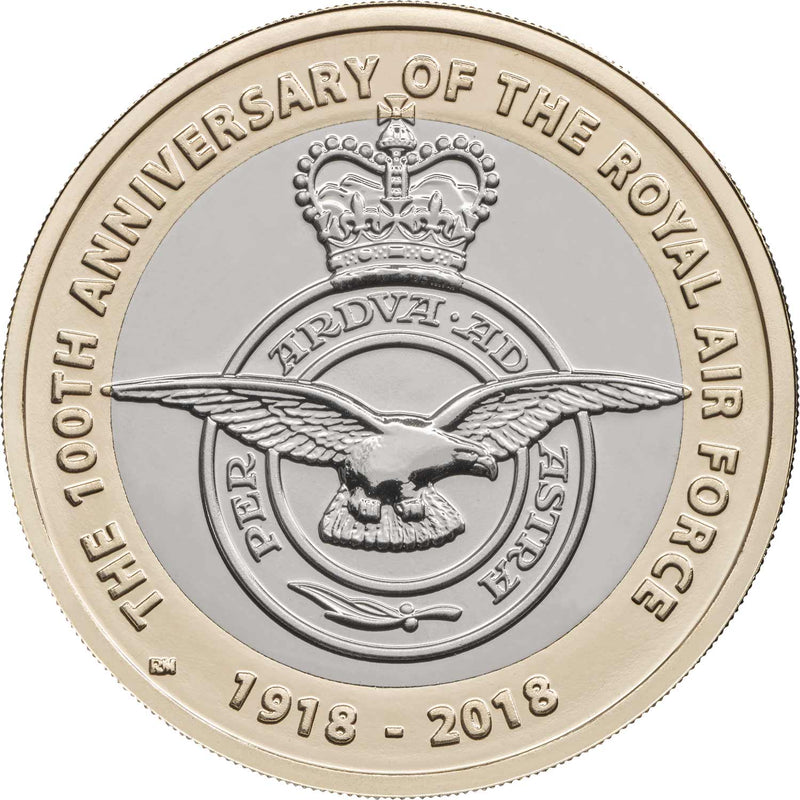 2018 RAF Centenary Badge £2 Uncirculated Coin - Copes Coins