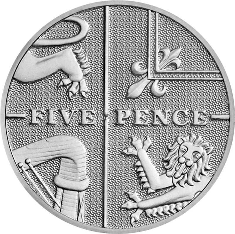 2017 Five Pence Shield 5p Uncirculated Coin - Copes Coins
