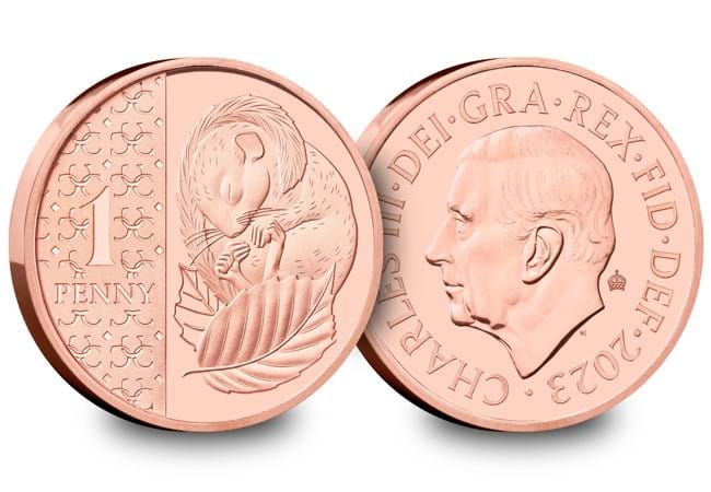 2023 Hazel Dormouse One Pence Definitive 1p Brilliant Uncirculated Coin - Copes Coins