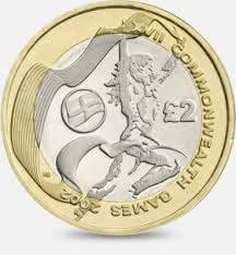 £2 2002 England Commonwealth Games £2 Circulated Coin - Copes Coins