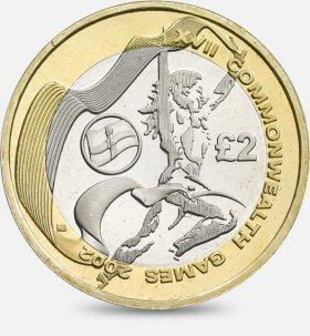 £2 2002 Northern Ireland Commonwealth Games £2 Circulated Coin - Copes Coins