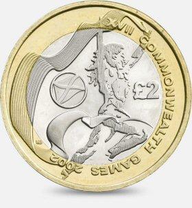 £2 2002 Scotland Commonwealth Games £2 Circulated Coin - Copes Coins