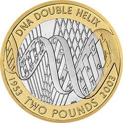£2 2003 Discovery of DNA £2 Circulated Coin - Copes Coins