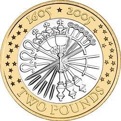 £2 2005 Gunpowder Plot £2 Circulated Coin - Copes Coins
