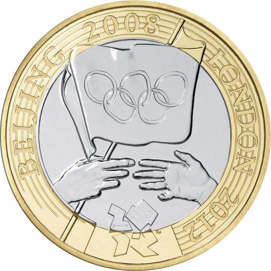 £2 2008 London Olympics Beijing Handover £2 Circulated Coin - Copes Coins
