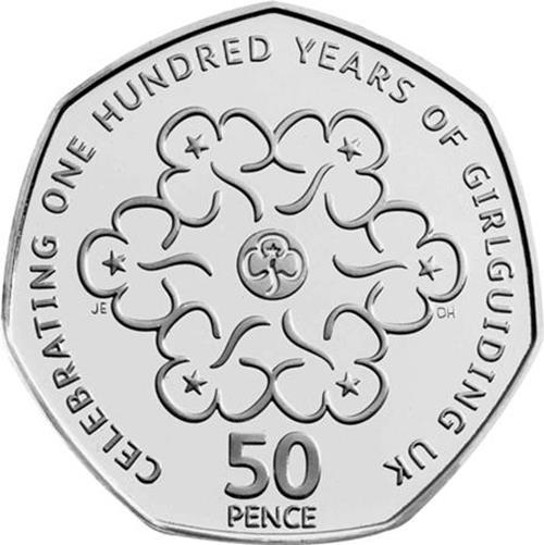 50p 2010 Girl Guides 50p Circulated Coin - Copes Coins