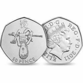 50p 2011 Olympics Athletics 50p Circulated Coin - Copes Coins