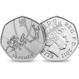 50p 2011 Olympics Basketball 50p Circulated Coin - Copes Coins