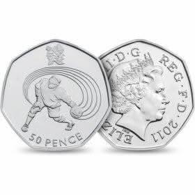 50p 2011 Olympics Goalball 50p Circulated Coin - Copes Coins