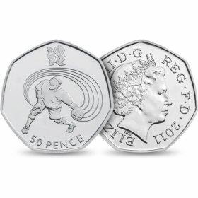 50p 2011 Olympics Goalball 50p Circulated Coin - Copes Coins
