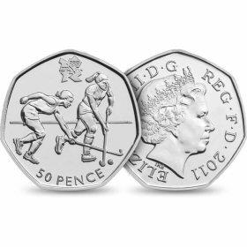 50p 2011 Olympics Hockey 50p Circulated Coin - Copes Coins