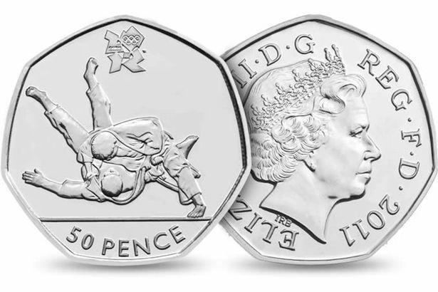 50p 2011 Olympics Judo 50p Circulated Coin - Copes Coins