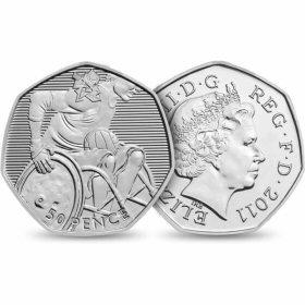 50p 2011 Olympics Wheelchair Rugby 50p Circulated Coin - Copes Coins