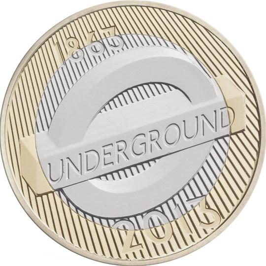 £2 2013 London Underground Roundel £2 Circulated Coin - Copes Coins