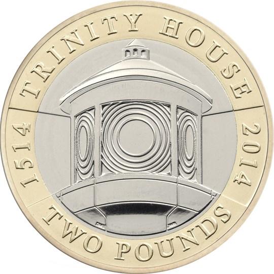 £2 2014 Anniversary of Trinity House £2 Circulated Coin - Copes Coins