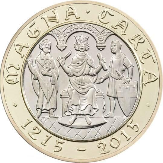 £2 2015 800th Anniversary of the Magna Carta £2 Circulated Coin - Copes Coins