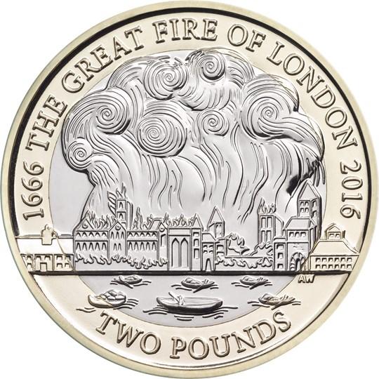 £2 2016 Great Fire of London Anniversary £2 Circulated Coin - Copes Coins