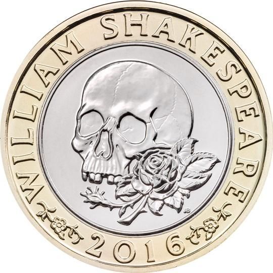 £2 2016 Death of Shakespeare Tragedies £2 Circulated Coin - Copes Coins