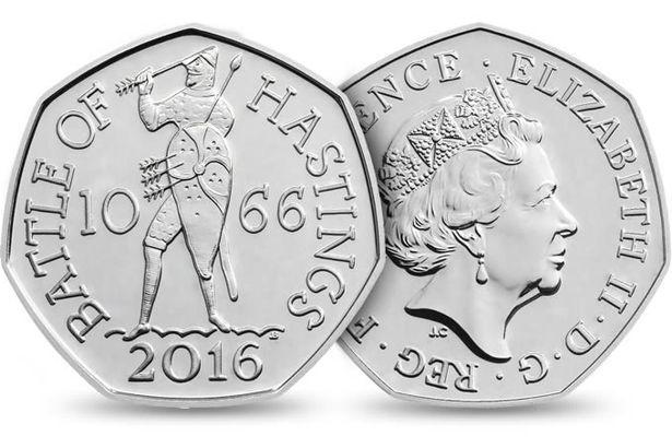 50p 2016 Battle of Hastings 50p Circulated Coin - Copes Coins