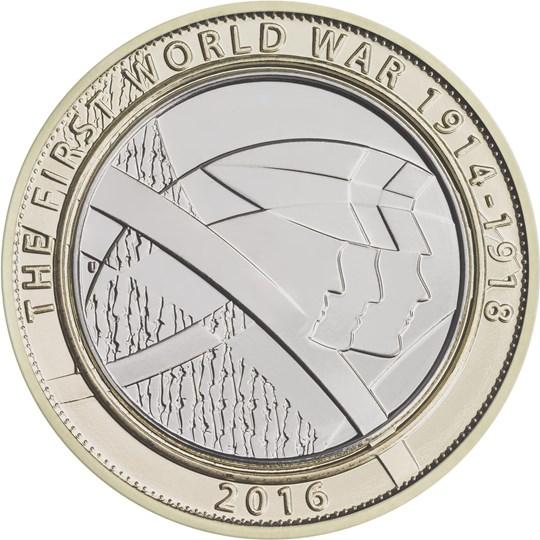 £2 2016 First World War Centenary Army £2 Circulated Coin - Copes Coins