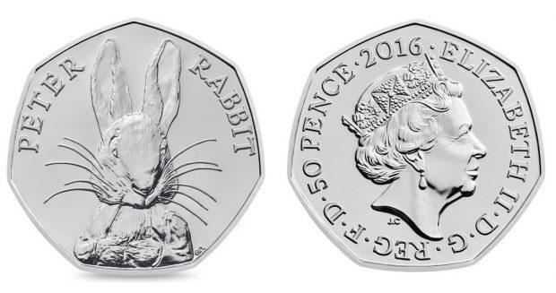 50p 2016 Peter Rabbit 50p Circulated Coin - Copes Coins