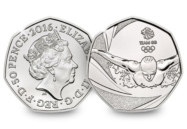 50p 2016 Team GB Rio Olympics 50p Circulated Coin - Copes Coins
