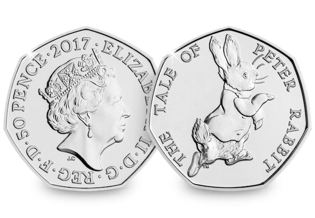 50p 2017 Peter Rabbit 50p Circulated Coin - Copes Coins