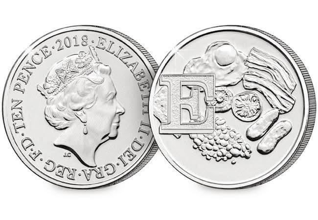 2018 E 10p coin, design reference photograph