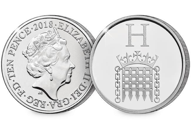 10p 2018 H Houses of Parliament A-Z 10p Circulated Coin - Copes Coins