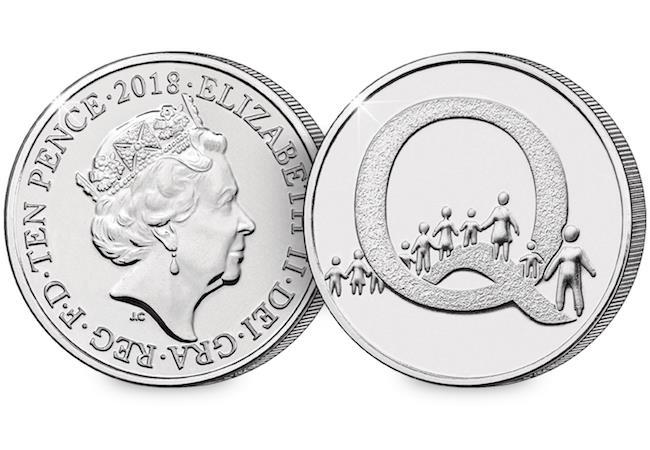 10p 2018 Q Queue A-Z 10p Circulated Coin - Copes Coins