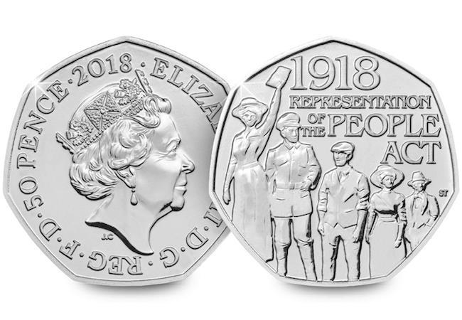 50p 2018 Representation of the People Act 50p Circulated Coin - Copes Coins