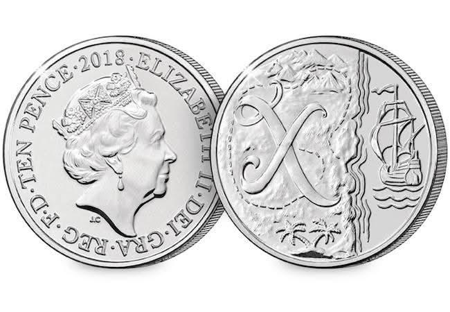 2018 X 10p coin, design reference photograph