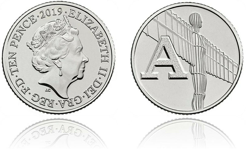 10p 2019 A Angel of the North A-Z 10p Circulated Coin - Copes Coins