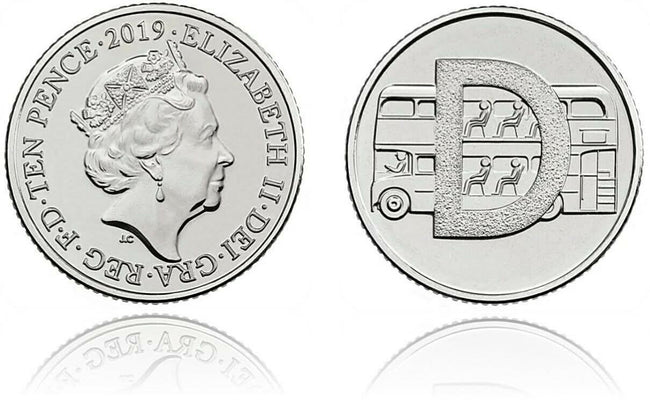 2019 D: Double Decker Bus uncirculated 10p