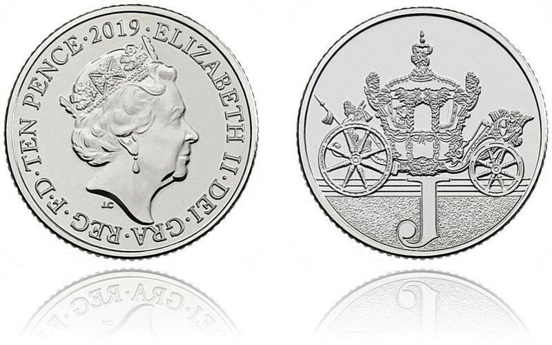 10p 2019 J Jubilee A-Z 10p Circulated Coin - Copes Coins