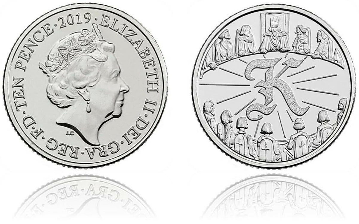 2019 K 10p coin, design reference photograph